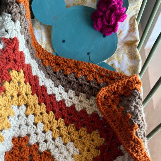 The Colorburst Granny Square Blanket Pattern